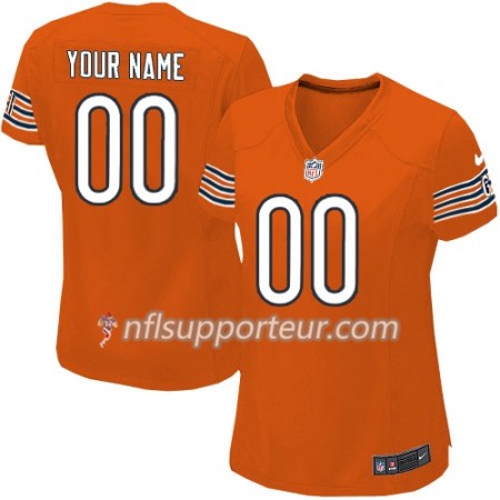 Maillot Femme Chicago Bears Personnalisé Nike Orange 